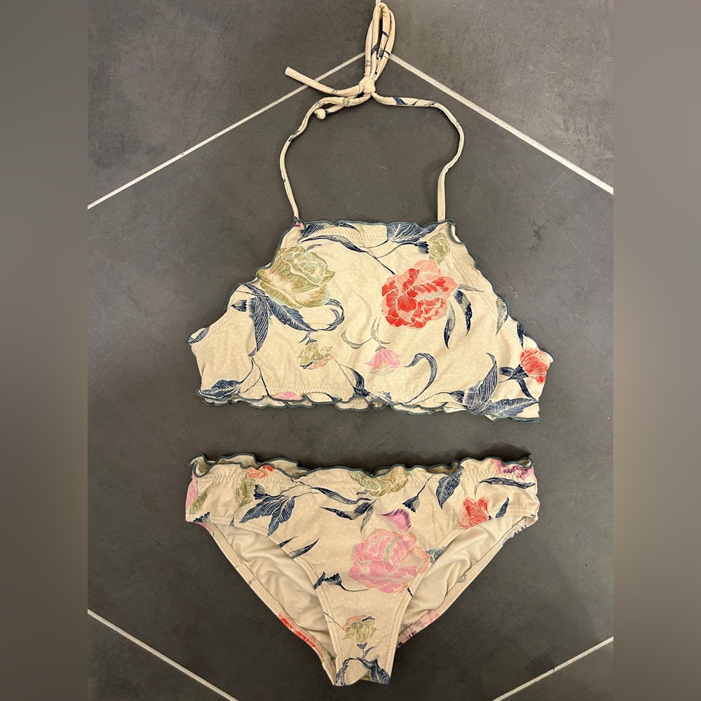 O'Neill Batik Floral Halter Girls Bikini Set